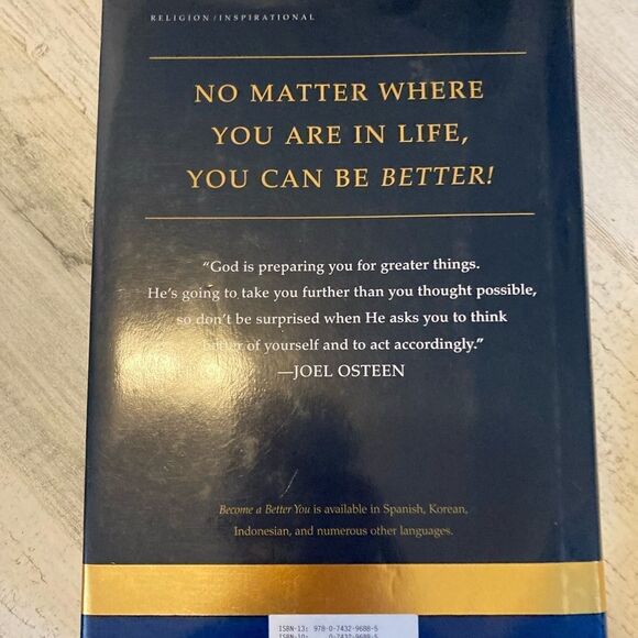 Joel Osteen Become A Better You hardback book - Picture 2 of 4